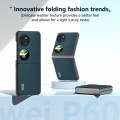 For Huawei P60 Pocket ABEEL Genuine Leather Xiaoya Series Phone Case(Dark Green)