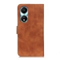For Honor X5 Plus KHAZNEH Retro Texture Flip Leather Phone Case(Brown)