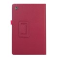 For Samsung Galaxy Tab A9+ Litchi Texture Leather Tablet Case with Holder(Rose Red)