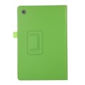 For Samsung Galaxy Tab A9+ Litchi Texture Leather Tablet Case with Holder(Green)
