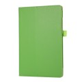 For Samsung Galaxy Tab A9 Litchi Texture Leather Tablet Case with Holder(Green)