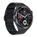 HDT MAX 1.60 inch Black Dial Bamboo Steel Band IP68 Waterproof Smart Watch Support Bluetooth Call(Bl