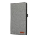 For Samsung Galaxy Tab A9 Horizontal Flip TPU + Fabric PU Leather Tablet Case(Grey)