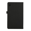 For Samsung Galaxy Tab A9+ Horizontal Flip TPU + Fabric PU Leather Tablet Case(Black)