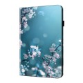 For iPad mini 6 Crystal Texture Painted Leather Tablet Case(Plum Bossom)