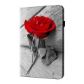 For iPad mini 6 Crystal Texture Painted Leather Tablet Case(Rose)