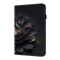 For iPad Air / Air 2 / 9.7 2017 / 2018 Crystal Texture Painted Leather Tablet Case(Purple Lotus)