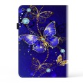 For iPad Air / Air 2 / 9.7 2017 / 2018 Crystal Texture Painted Leather Tablet Case(Diamond Butterfli