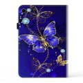 For iPad 10th Gen 10.9 2022 Crystal Texture Painted Leather Tablet Case(Diamond Butterflies)