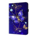 For iPad Pro 12.9 2022 / 2021 / 2020 Crystal Texture Painted Leather Tablet Case(Diamond Butterflies