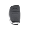 For Hyundai 4-button Folding Car Key Shell with Metal Edge Solaris ix35 ix4 Santa