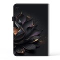 For Samsung Galaxy Tab A9 Crystal Texture Painted Leather Tablet Case(Purple Lotus)