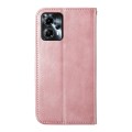 For Motorola Moto G24 Cubic Grid Calf Texture Magnetic Leather Phone Case(Rose Gold)