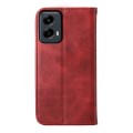 For Motorola Moto G Stylus 5G 2024 Cubic Grid Calf Texture Magnetic Leather Phone Case(Red)