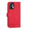 For Motorola Moto G24 Dierfeng Dream Line TPU + PU Leather Phone Case(Red)