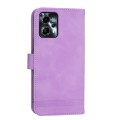 For Motorola Moto G24 Dierfeng Dream Line TPU + PU Leather Phone Case(Purple)