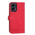 For Motorola Moto G Stylus 5G 2024 Dierfeng Dream Line TPU + PU Leather Phone Case(Red)