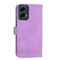 For Motorola Moto G Stylus 5G 2024 Dierfeng Dream Line TPU + PU Leather Phone Case(Purple)
