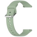 24mm Universal Small Waist Silicone Watch Band(Green)