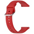 24mm Universal Small Waist Silicone Watch Band(Red)