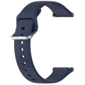 24mm Universal Small Waist Silicone Watch Band(Midnight Blue)