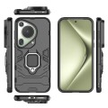 For Huawei Pura 70 Ultra Shockproof PC + TPU Holder Phone Case(Black)