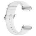 For Redmi Watch 3 Lite / Watch 3 Active Leather Replacement Watch Band(White)