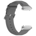 For Redmi Watch 3 Lite / Watch 3 Active Leather Replacement Watch Band(Grey)