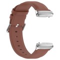 For Redmi Watch 3 Lite / Watch 3 Active Leather Replacement Watch Band(Brown)