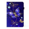 For Lenovo Tab M11 / Xiaoxin Pad 11 2024 Crystal Texture Painted Leather Tablet Case(Diamond Butterf