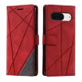 For Google Pixel 9 Skin Feel Splicing Leather Phone Case(Red)