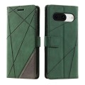 For Google Pixel 9 Skin Feel Splicing Leather Phone Case(Green)