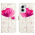 For Motorola Moto G Play 4G 2024 3D Painting Horizontal Flip Leather Phone Case(Flower)