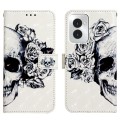 For Motorola Moto G Power 5G 2024 3D Painting Horizontal Flip Leather Phone Case(Skull)