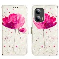 For Motorola Moto G Play 5G 2024 3D Painting Horizontal Flip Leather Phone Case(Flower)