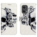 For Motorola Moto G Stylus 5G 2024 3D Painting Horizontal Flip Leather Phone Case(Skull)