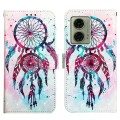 For Motorola Moto G04 4G / G24 4G 3D Painting Horizontal Flip Leather Phone Case(Color Drop Wind Chi
