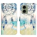 For Motorola Moto G04 4G / G24 4G 3D Painting Horizontal Flip Leather Phone Case(Dream Wind Chimes)