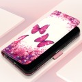 For Motorola Moto G34 3D Painting Horizontal Flip Leather Phone Case(Rose Butterfly)