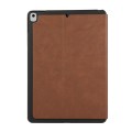 For iPad 10.2 2021 / 10.5 2019 Simple Crazy Horse Leather Tablet Case(Bown)