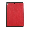 For iPad 10.2 2021 / 10.5 2019 Simple Crazy Horse Leather Tablet Case(Red)