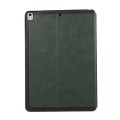 For iPad 9.7 2018 / 2017 / Air Simple Crazy Horse Leather Tablet Case(Green)