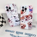 For iPhone 15 Pro Max PC Phone Case(White Cat)