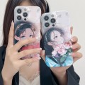 For iPhone 15 Pro Max PC Phone Case(Holding Lilies)