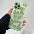 For iPhone 15 Pro PC Phone Case(Green Text)