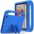 For Amazon Kindle Fire HD 10 2023 Handle EVA Shockproof Tablet Case with Holder(Blue)