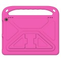 For Amazon Kindle Fire HD 10 2023 Handle EVA Shockproof Tablet Case with Holder(Rose Red)