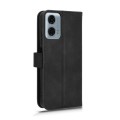 For Motorola Moto G Power 5G 2024 Skin Feel Magnetic Flip Leather Phone Case(Black)