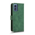 For Motorola Moto G Paly 4G 2024 Skin Feel Magnetic Flip Leather Phone Case(Green)