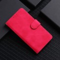 For Motorola Moto G04 / G24 Skin Feel Magnetic Flip Leather Phone Case(Rose Red)